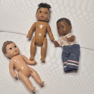 Barbie Krissy Baby Dolls - Brown, Tan, and Light Skin Tones